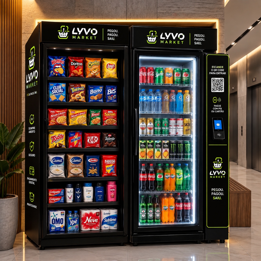 Mercado Autônomo LYVO Market 24h para Condomínios